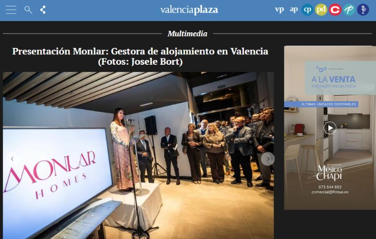 En este momento estás viendo Galería en Valencia Plaza – Firmus lanza Monlar para gestionar más de 300 alojamientos en Valencia